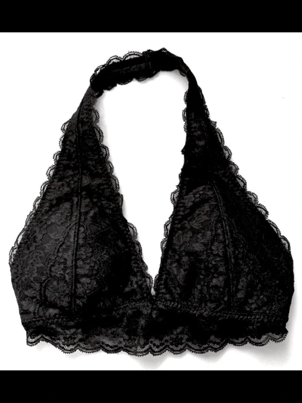 Gilly Hicks Lace Halter Neckline Bralette